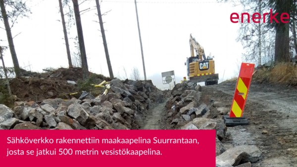 Maakaapelointi jatkuu vesistökaapelina